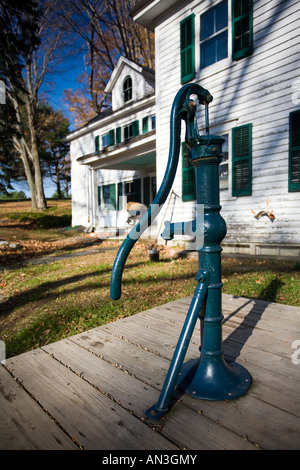 Old water pump, Ambler Farm, Wilton, CT, USA Stock Photo