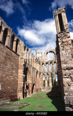 Elgin Cathedral sometimes referred to as ‘The Lantern of the North’ is an historic ruin in Elgin in Moray, north-east Scotland. Stock Photo