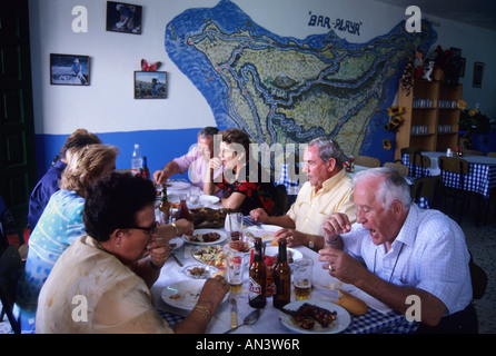 Restaurant Casa Africa or Bar Playa in Taganana area TENERIFE ISLAND Canary Islands SPAIN Stock Photo