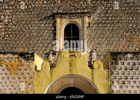 MEXICO Yucatan Valladolid Ex Convento de Sisal Templo de San Bernardino Stock Photo