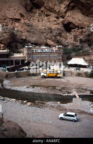 Yasmina Hotel Todra Gorge Southern Atlas Mountains Morocco North Africa Stock Photo