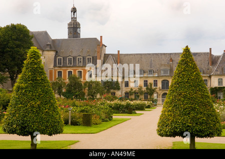 Gardens at Abbaye de Valloires Valloires Abbey France Stock Photo