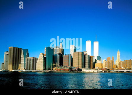 Manhattan Skyline Stock Photo