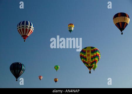 Hot air baloons festival in Walla Walla Washington Stock Photo