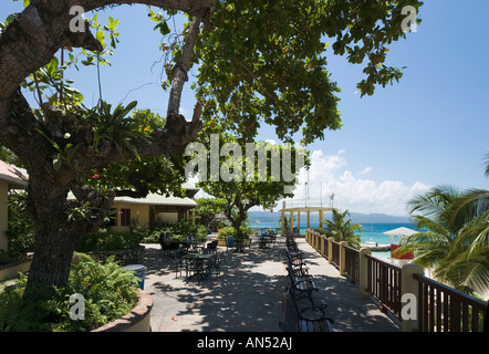 Cafe at Doctors Cave Beach, Montego Bay, North Coast, Jamaica, Caribbean, West Indies Stock Photo