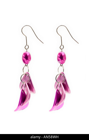 A pair of expensive earrings Stock Photo