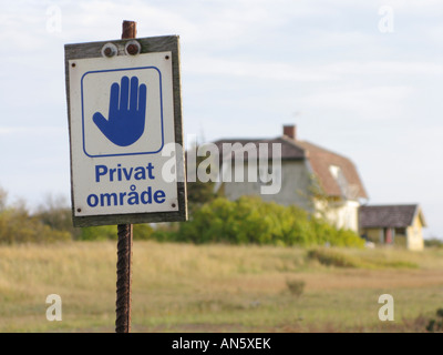 Sign, no trespassing. Stock Photo