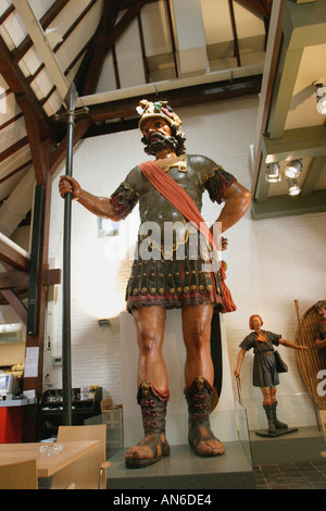 Amsterdam Holland David and Goliath in History Museum cafe Stock Photo