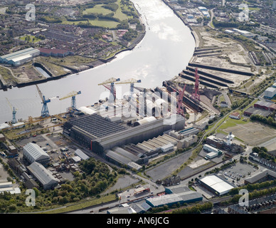 Shipbuilding on the River Tyne, Wallsend, Newcastle upon Tyne, North East England Stock Photo