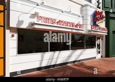 Johnny Rockets Retro Style Hamburger Restaurant, Pointe Orlando, International Drive, Orlando, Florida, USA Stock Photo