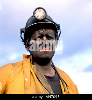 South Wales coal miner worker and NUM lodge leader Antony Jones from Betws Colliery Ammanford South Wales UK 1990  KATHY DEWITT Stock Photo