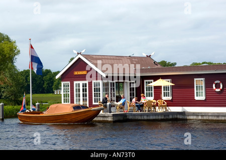 Warmond near leiden South Holland de the Kaag Boat House Holland de the Kaag Boat House Houseboat Stock Photo