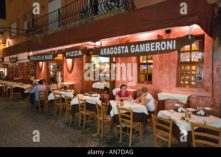 Restaurant on 5th Avenue at Night, Playa del Carmen, Riviera Maya, Yucatan Peninsula, Quintana Roo, Caribbean Coast, Mexico