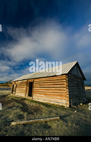 Golden Early Morning Light on an old Moulton Barn on Mormon Row in the Grand Teton National Park