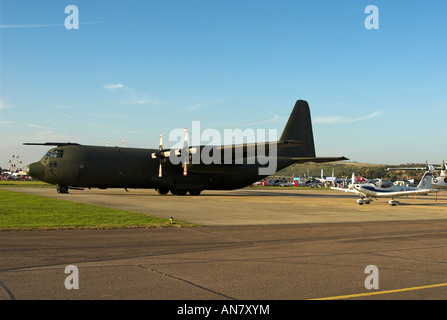 A Lockheed C-130K Hercules C3 (main aircraft) - Shoreham Airshow 2007 Stock Photo