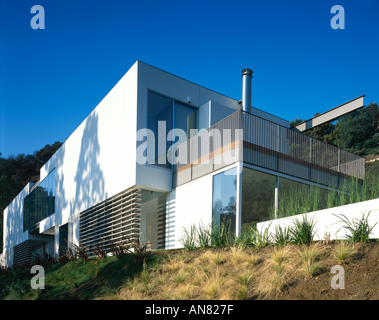 Oshry Residence, Bel Air, California. Exterior. Architect: SPF Architects Stock Photo