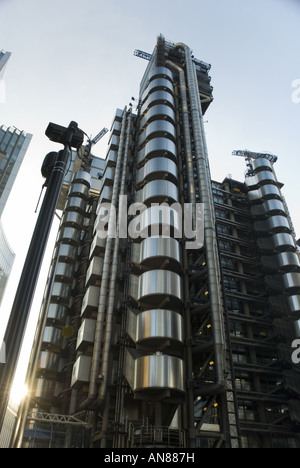 The unusual Lloyd's of London building in the heart of the financial district, the City of London, UK. Stock Photo