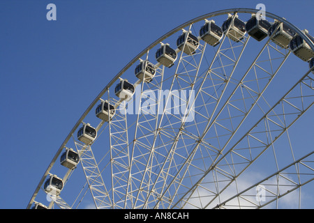 Large ferris wheel in Manchester City Centre, UK Stock Photo