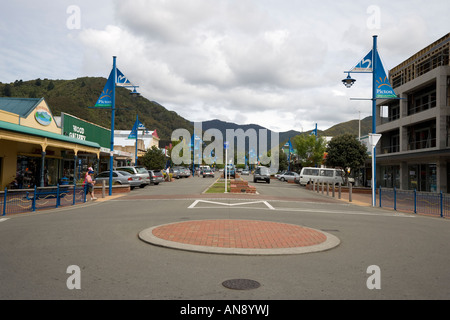 A view up the main street of Picton Stock Photo