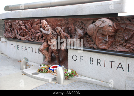 Battle of Britain memorial statue, London Stock Photo