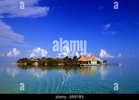 Cayo Espanto Resort, Ambergris Caye, Belize Stock Photo