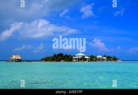 Cayo Espanto Resort, Ambergris Caye, Belize Stock Photo