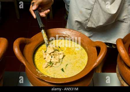 Yellow Curry with Chicken Bangkok Thailand Stock Photo