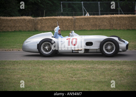 Goodwood FOS 2006 motor motorsport racing auto classic legend historic car race festival speed Sir Stirling Moss Mercedes Benz M Stock Photo