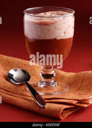 Plum Fool Dessert Stock Photo