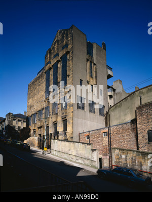 Glasgow School of Art, 1896-1909, Scotland. Library and rear elevation. Architect: Charles Rennie Mackintosh Stock Photo