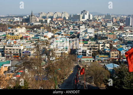 View from Hwaseong Fortress Suwon South Korea Stock Photo