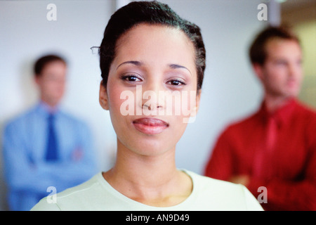 Young woman in the workplace Stock Photo