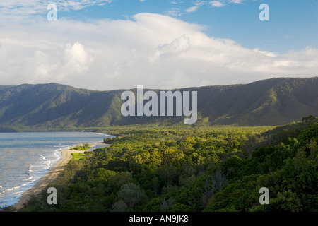 Rex lookout Captain Cook Highway Queensland coastline and rainforest Australia Stock Photo