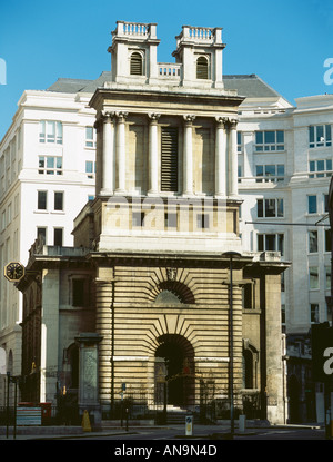 St Mary Woolnoth Church in the City of London UK Stock Photo