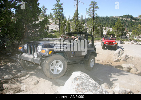 The Rubicon trail, Lake Tahoe Nevada. One of the toughest 4 x 4 trails in the world Stock Photo