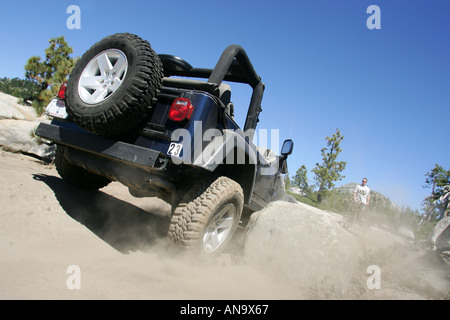 The Rubicon trail, Lake Tahoe Nevada. One of the toughest 4 x 4 trails in the world Stock Photo