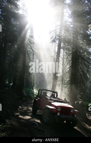 The Rubicon trail, Lake Tahoe Nevada. One of the toughest 4 x 4 trails in the world Stock Photo