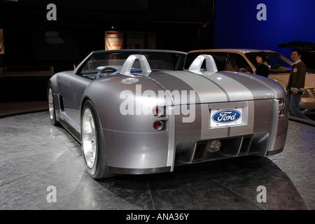 Ford Cobra Shelby concept car, back view; Toronto International AutoShow Stock Photo