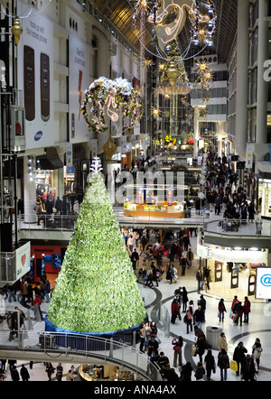 Toronto Eaton Centre Christmas decoration in a shopping mall Stock Photo