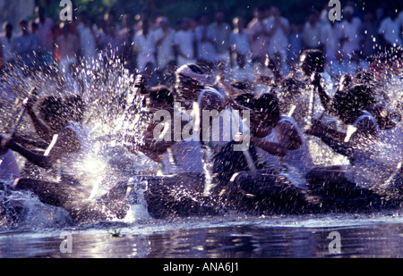 NEERETTUPURAM BOAT RACE KERALA Stock Photo