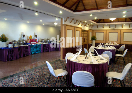 RESTAURANT IN MASCOT HOTEL TRIVANDRUM KERALA Stock Photo