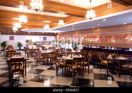 RESTAURANT IN MASCOT HOTEL TRIVANDRUM KERALA Stock Photo