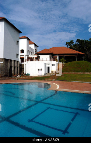 SWIMMING POOL IN MASCOT HOTEL TRIVANDRUM KERALA Stock Photo