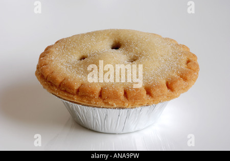 Mince pie in aluminium case Stock Photo