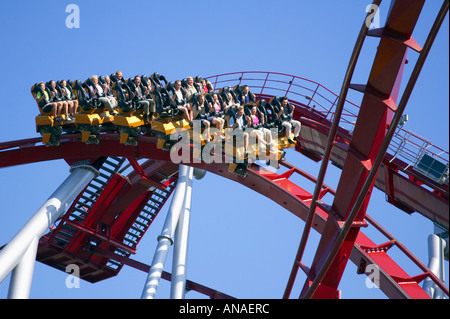 The Rollercoaster at Tivoli Gardens in Copenhagen Denmark Stock