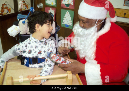 New Jersey,East Orange,Cerebral Palsy Center,centre,disabled disability handicapped special needs,student students education pupil pupils,Hispanic Lat Stock Photo