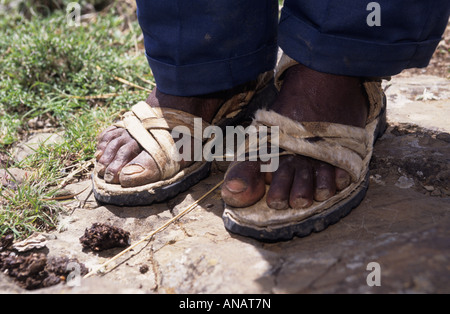 sandals made from car tyres and goatskin in rural ethiopia anat7n