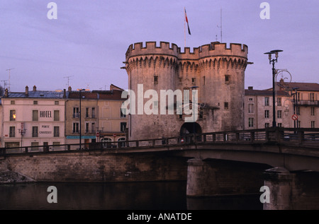 Porte Chaussee city gate, Verdun, France Stock Photo