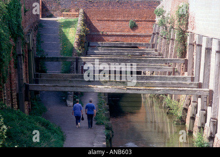 The Albert Street Cutting on the Bridgwater and Taunton Canal in Bridgwater Somerset England UK Stock Photo