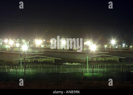 Detention camp, Camp Delta on the US Naval station Guantanamo Bay, Cuba Stock Photo